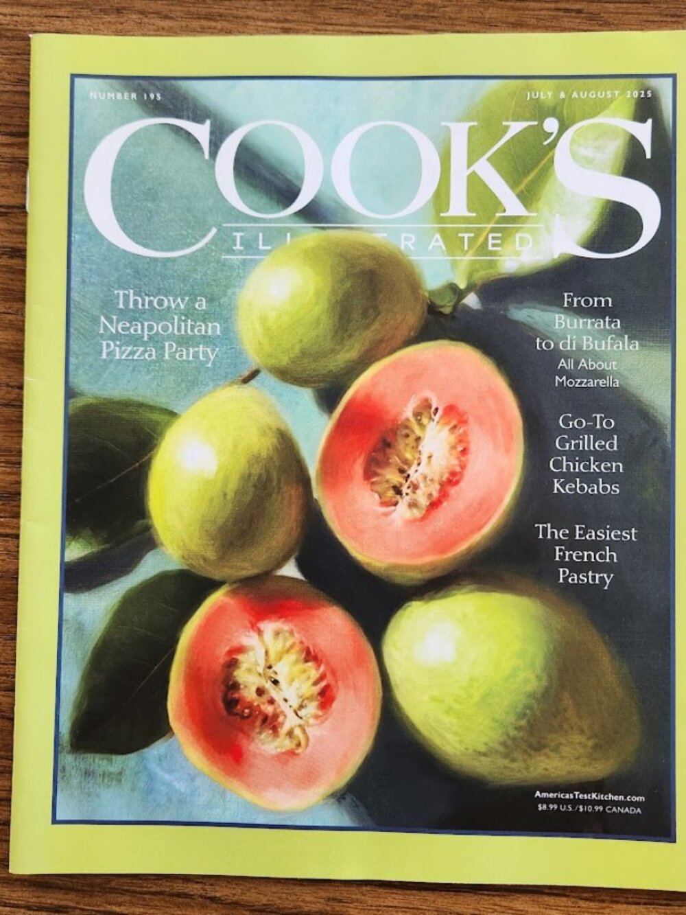 Cook's Illustrated Magazine July & August 2025 Issue #195 Cooking Recipe Book Re